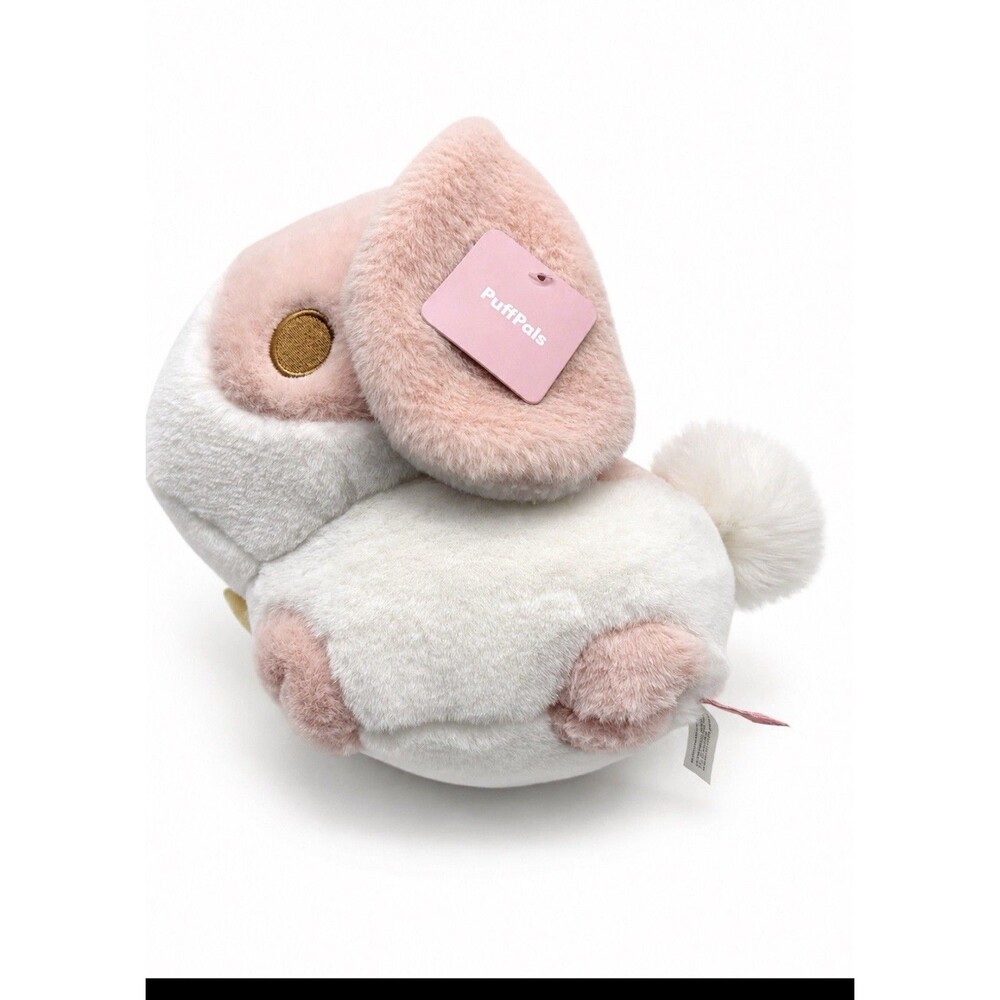 Fluff Nest PuffPals Retired Murphy The Bunny 12" Pink Plush Fluffnest New w Tags